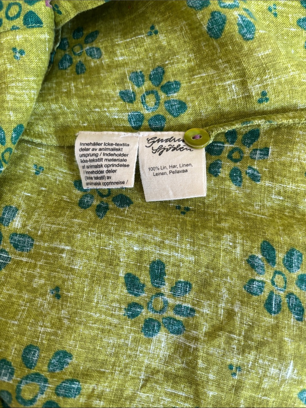 Gudrun Sjoden Ester Dress, Guava/Patterned, Size Medium - Picture 11 of 11